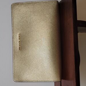 NWT Michael Kors gold crossbody bag
